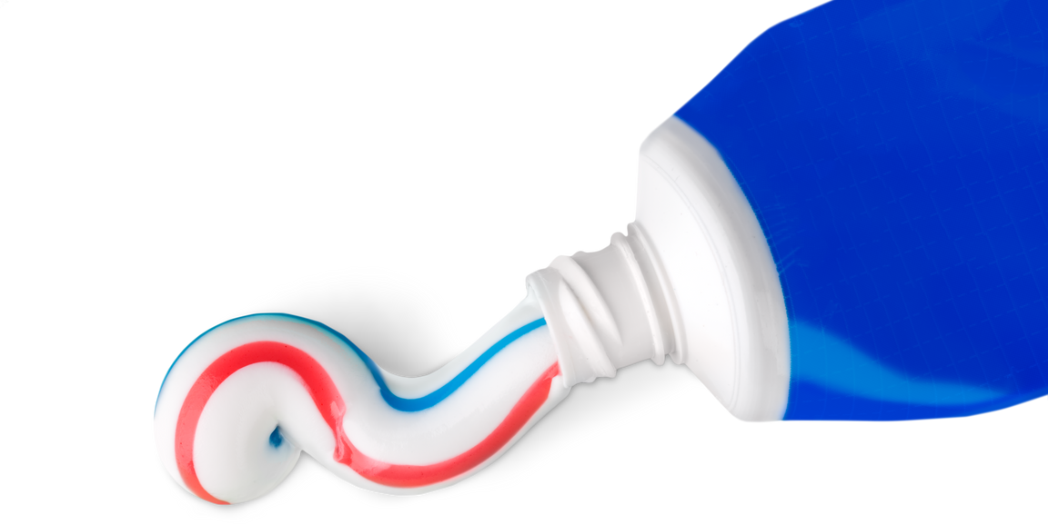 Striped Toothpaste Cutout